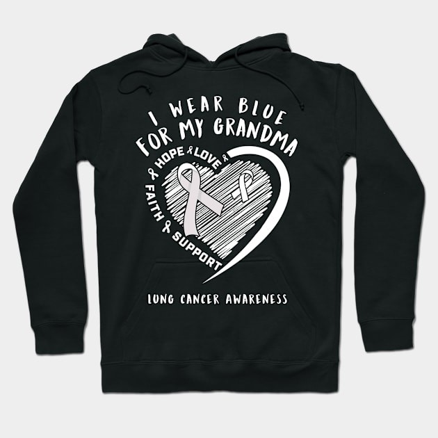 I Wear White For My Grandma Lung Cancer Hoodie by thuylinh8